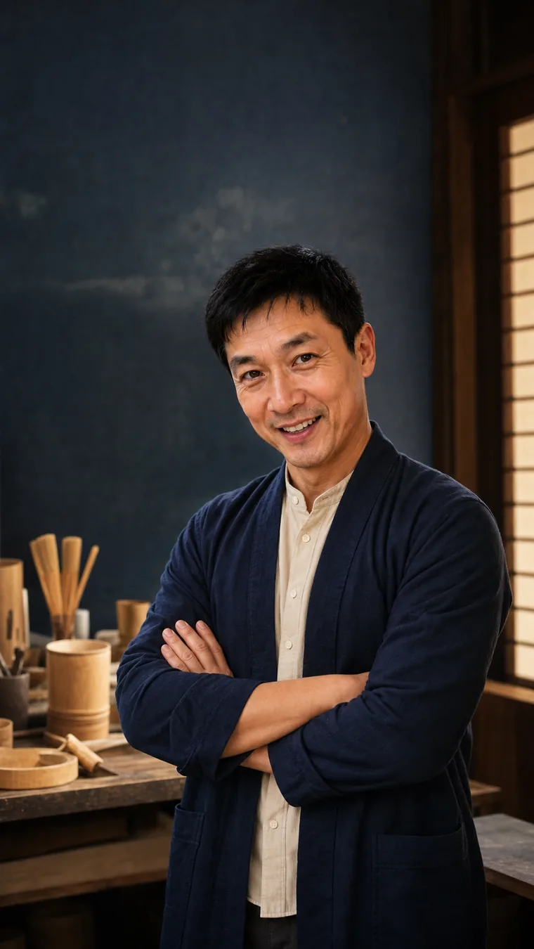 Illustrative japanische Markenfigur der Japanischen Methode